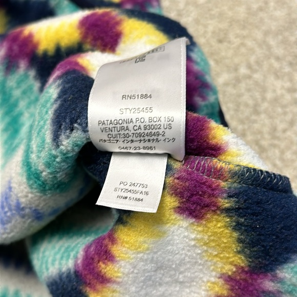 PATAGONIA Synchilla SNAP-T Fleece PULLOVER Aztec TIMBER TWIST Chevron Women M - Picture 8 of 8